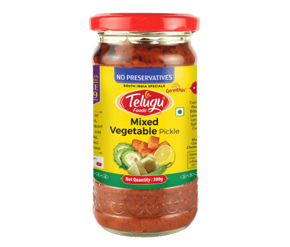 Telugu Foods Mixed Vegetable Pickle 300g