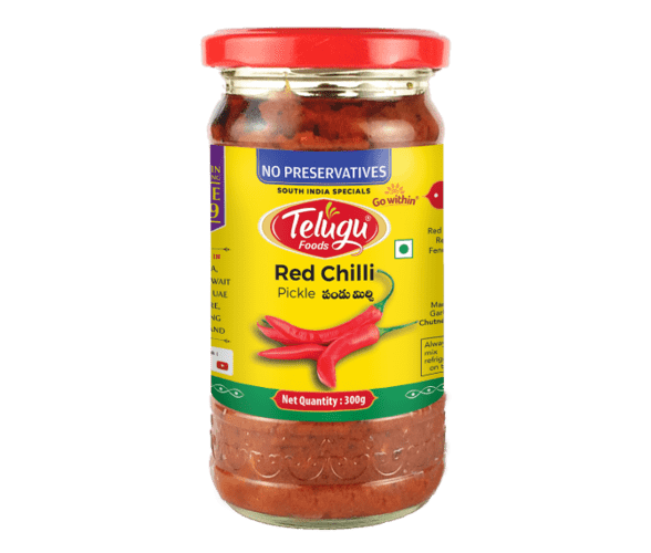Telugu Foods Red Chilli Pickle 300g