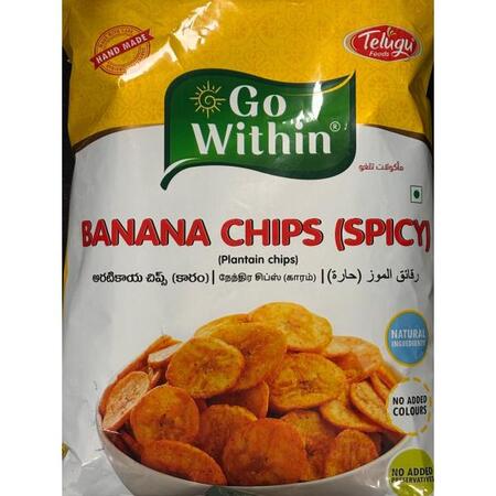 Telugu Foods Banana Chips - Spicy 375g