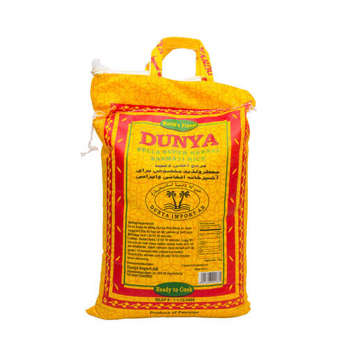 Dunya Sella Super Basmati Rice 5 kgs - Yellow bag