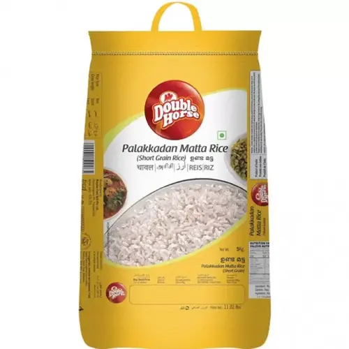 Double Horse Palakkadan Matta Rice-Round Grian 5kg