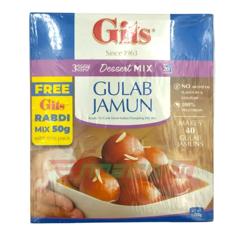 Gits Gulab Jamun Mix with free Rabdi Mix(50g)- 200g