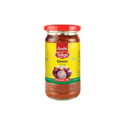 Telugu Foods Onion Pickle (Without Garlic) 300g