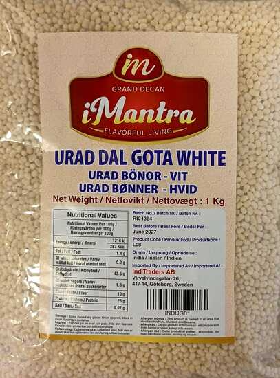 iMantra Urad Dal Gota White - 1K iMantra Urad Dal Gota – White 500G - Image 1